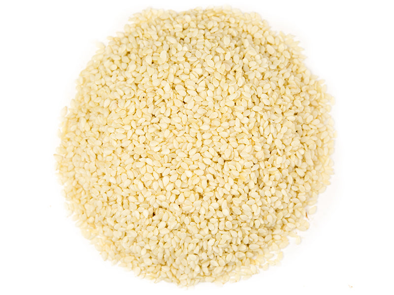 White Sesame Seeds, 18 oz - Papous Seasoning