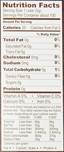 Roland Rough Cut Demerara Sugar Cubes, 17.6-Ounce Boxes (Pack of 6)