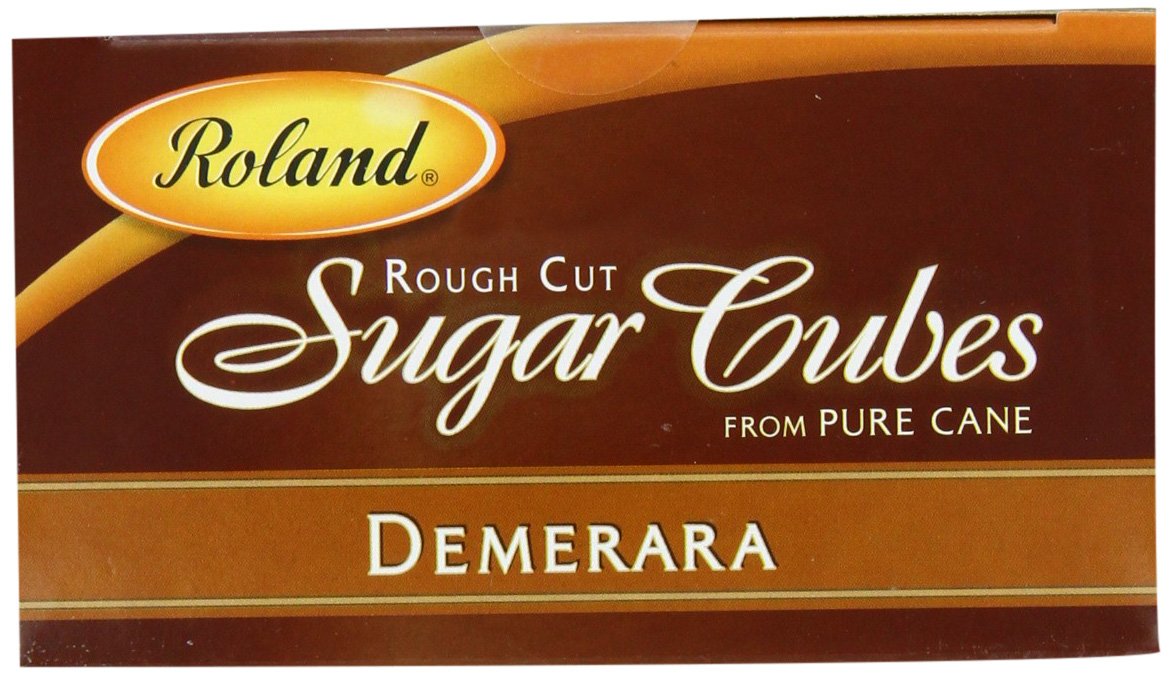Roland Rough Cut Demerara Sugar Cubes, 17.6-Ounce Boxes (Pack of 6)
