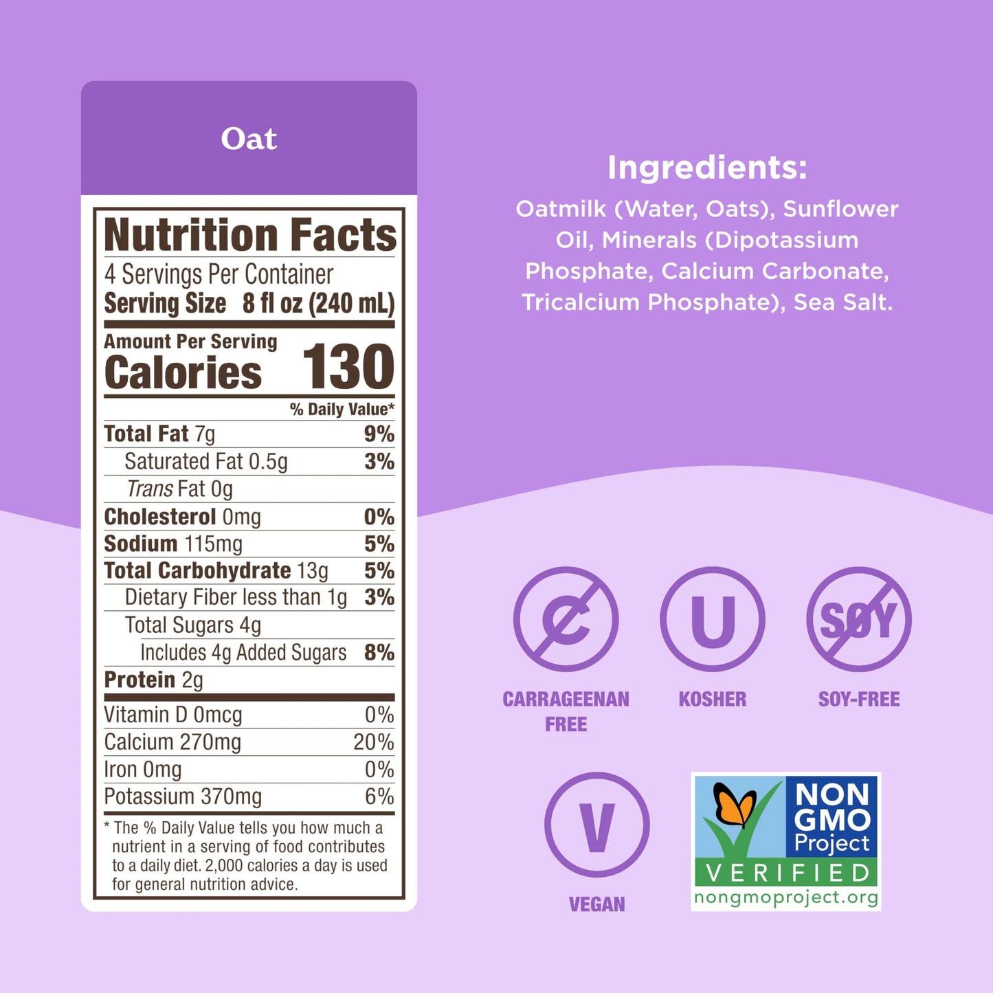 Califia Farms - Oat Barista Blend Oat Milk, 32 Oz (Pack of 6), Shelf Stable, Dairy Free, Plant Based, Vegan, Gluten Free, Non GMO, High Calcium, Milk Frother, Creamer, Oatmilk