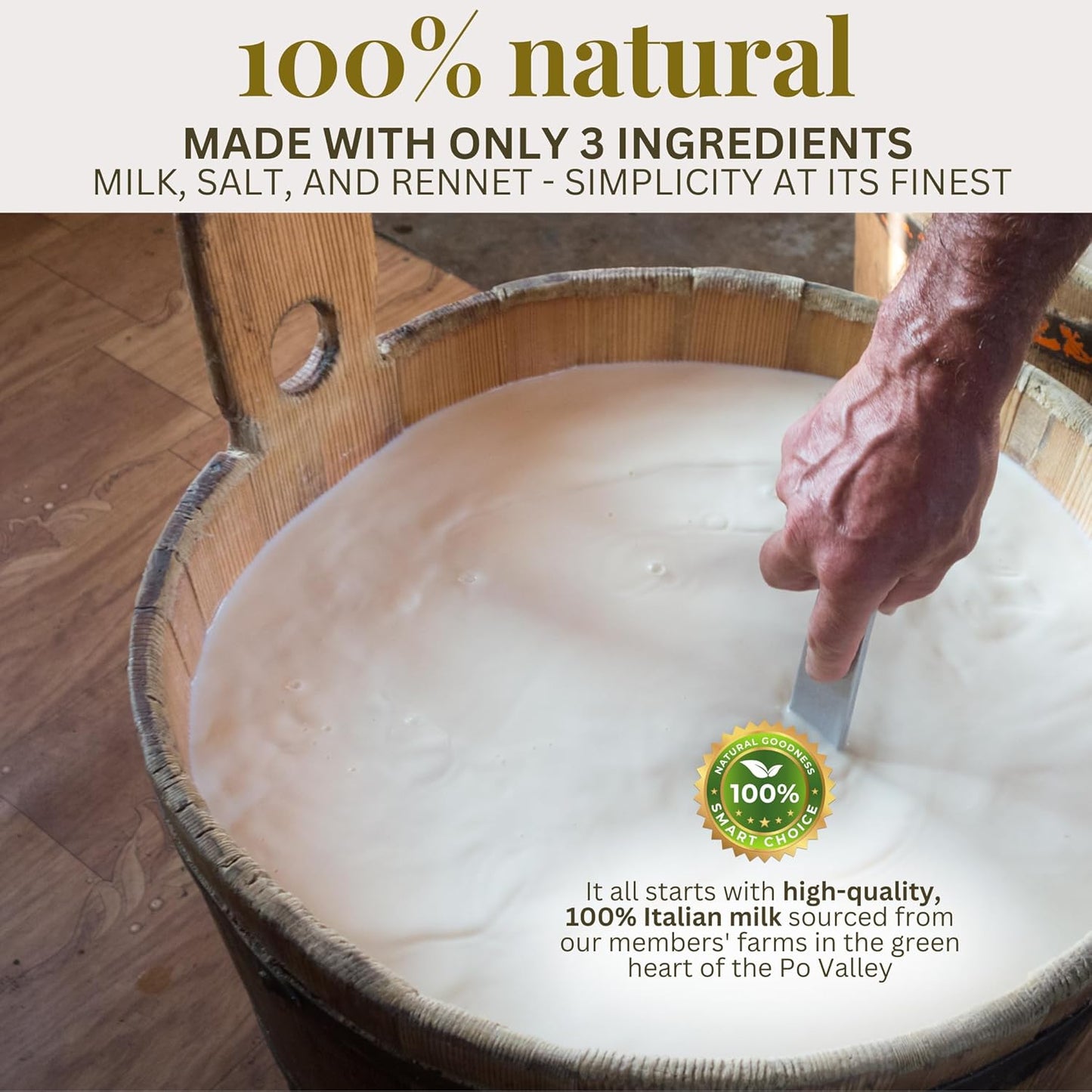 Caciocavallo Italian Cheese 1.9 kg (4 lb), Traditional Italian Product with Delicate Taste, Latteria Soresina, Made with 100% Italian Milk, Additive-free