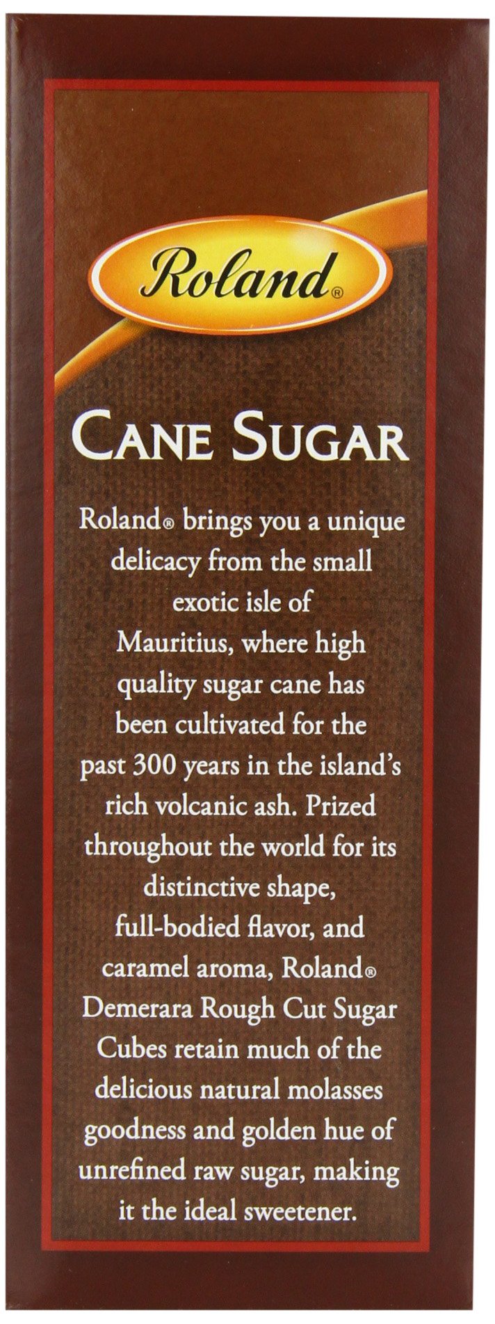 Roland Rough Cut Demerara Sugar Cubes, 17.6-Ounce Boxes (Pack of 6)