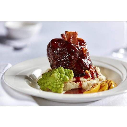 Bonewerks Culinarte Braised Balsamic Barbecue Pork Shank Meat - Fully Cooked (4 Pack) 22 oz.