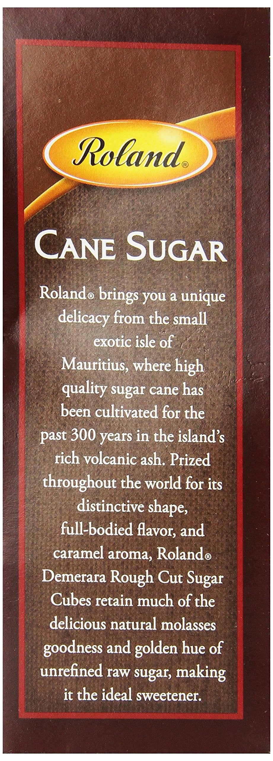 Roland Rough Cut Demerara Sugar Cubes, 17.6-Ounce Boxes (Pack of 6)