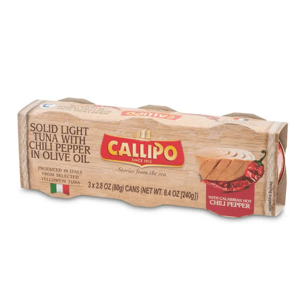 Light Tuna W/ Chili Olive Oil - 3 Pack
