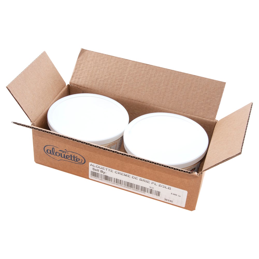 Alouette Creme De Brie Cheese - Bulk, 3 Pound Pail - 2 pack