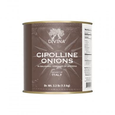 Divina Cipolline Onions in Balsamic Vinegar of Modena 3.3 Lbs