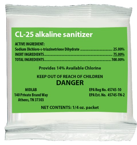 Alkaline Sanitizer Packs