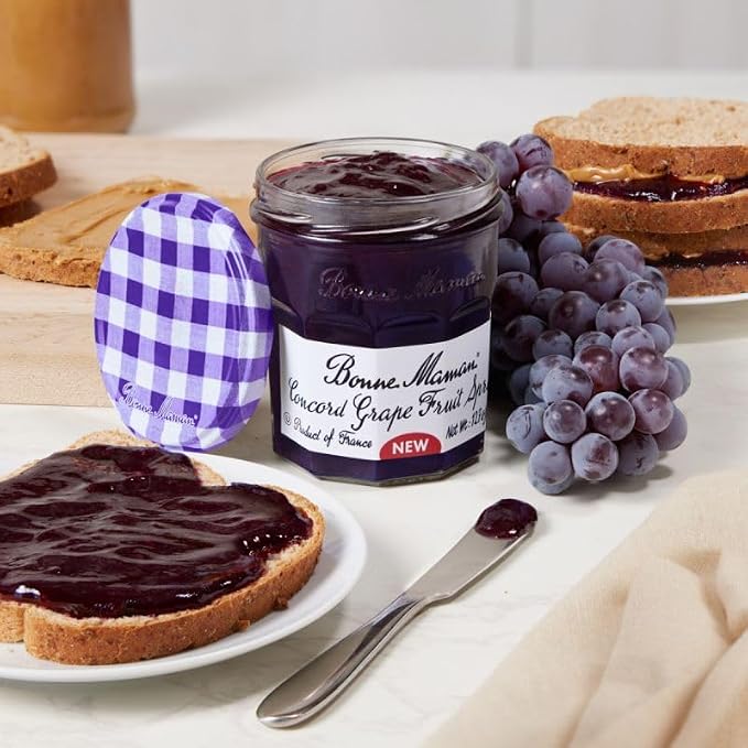 Bonne Maman Concord Grape Fruit Spread, 1 Ounce Jars (Pack of 60)