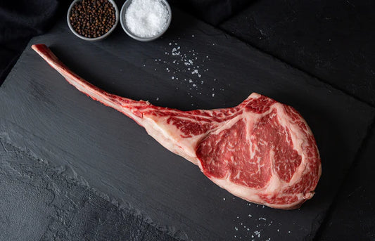 Australian Wagyu Beef Ribeye Tomahawk Steaks (4 count) 32 oz per cut