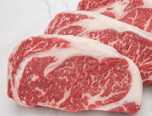 Ribeye Steaks 12 oz, (8 pack)