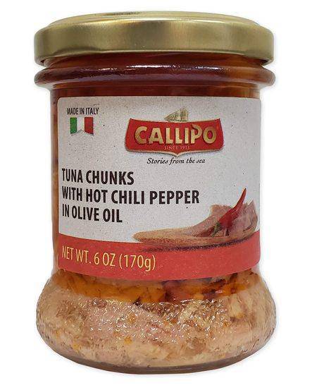 Tuna Chunks W/ Chili Olive Oil - 12 Pack