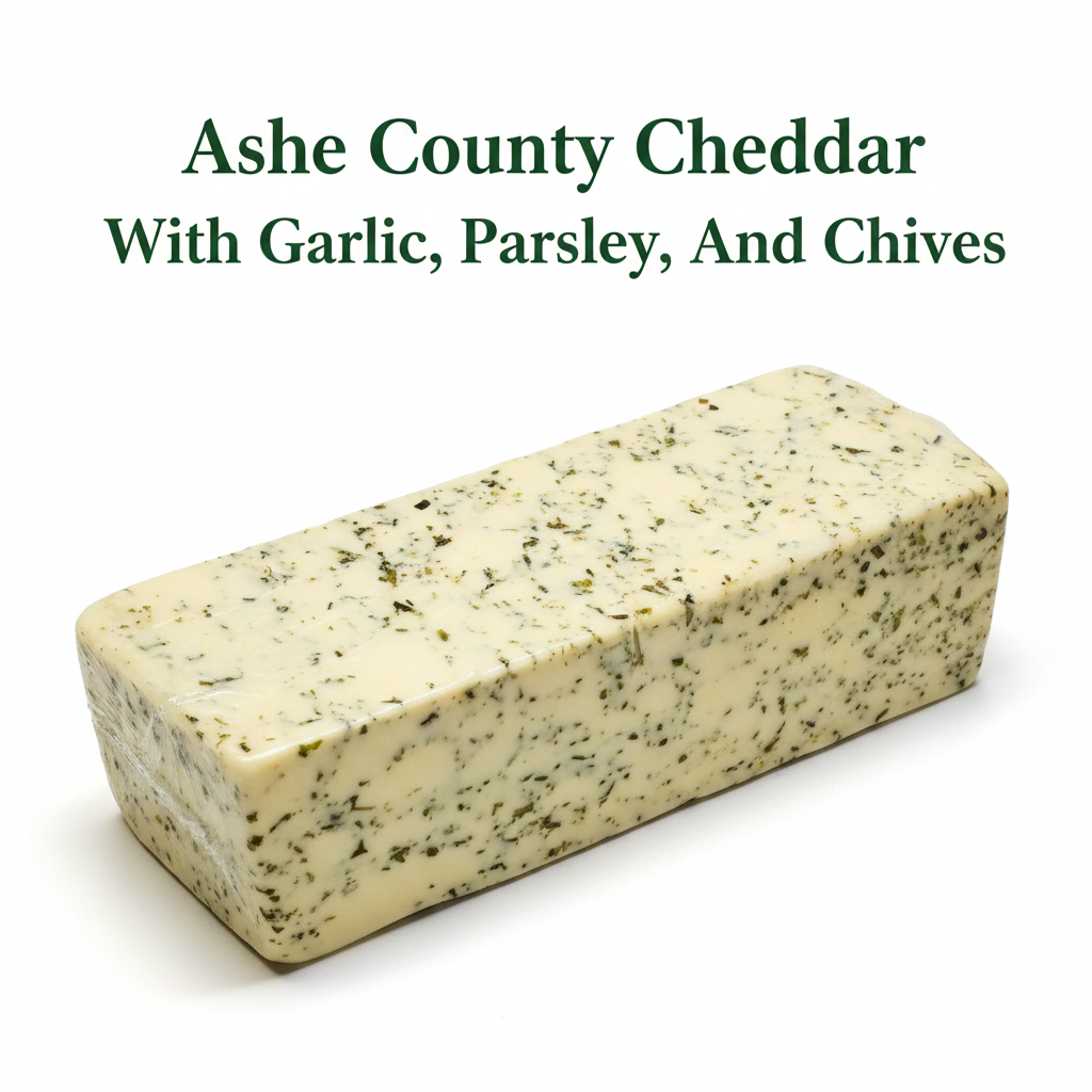 Ashe County Cheddar With Garlic, Parsley, And Chives - 5.5lb