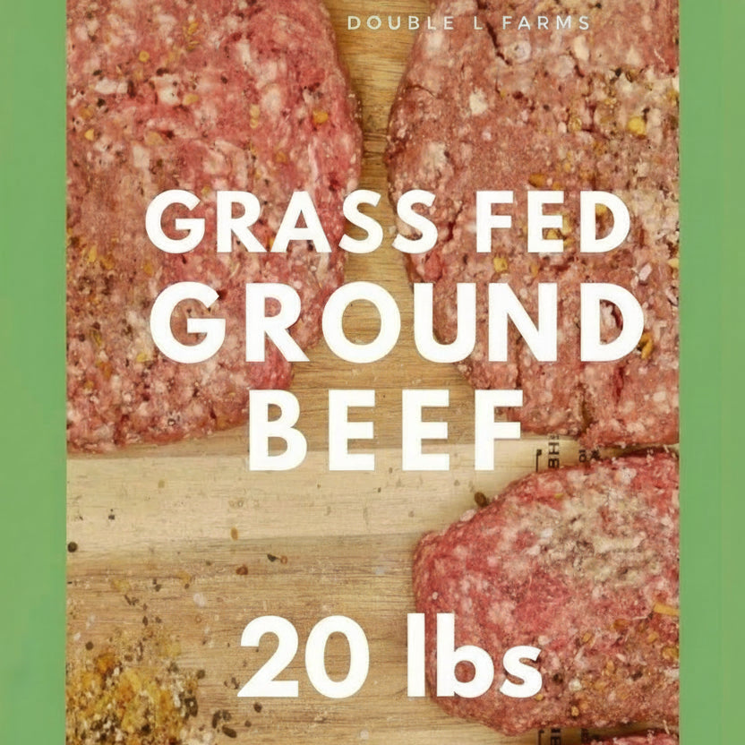 Double L Farms Grass Fed Ground Beef, 20 Pounds – Welcome to Meat ...